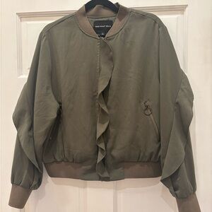 Who What Wear Green Bomber Jacket